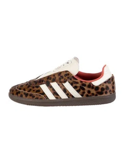 Pre-owned Adidas Originals 2025 Ponyhair Sneakers In Brown