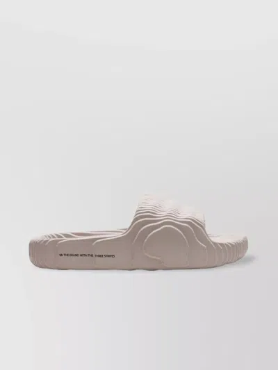 Adidas Originals 22 Bandage Slides Textured Design In Gray