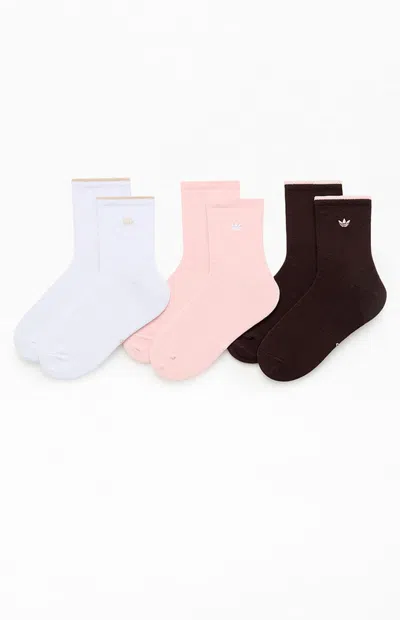 Adidas Originals 3 Pack Originals Luna Crew Socks In Multi