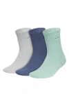 Adidas Originals 3-pack Supersoft Comfort Crew Socks In Multi