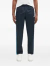 Adidas Originals Adidas X Wales Bonner Navy Blue Activewear Pants With Elasticized Waistband In Blue