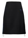 Adidas Originals 3-stripe Midi Skirt In Black