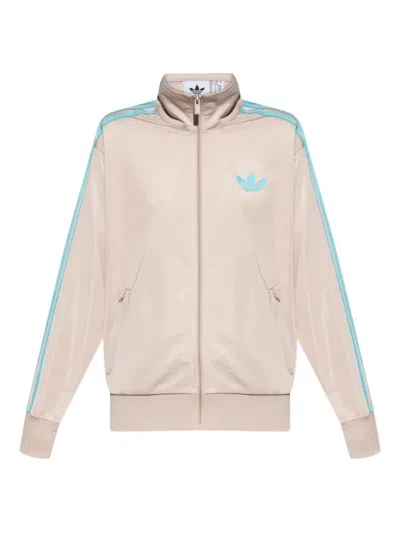 Adidas Originals 3-stripe Track Jacket In Neutral