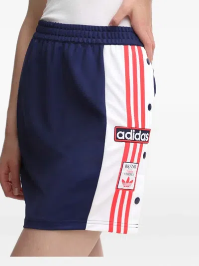 Adidas Originals 3-stripes A-line Skirt In Blue