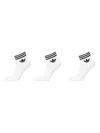 Adidas Originals 3-stripes Ankle Socks In White