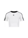 Adidas Originals Adidas Aeroready Train Essentials 3-stripes Tee In White And Black In White