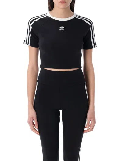 Adidas Originals 3-stripes Baby T-shirt In Black