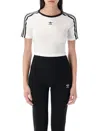 Adidas Originals Women's Originals Adicolor 3-stripes Baby T-shirt In White