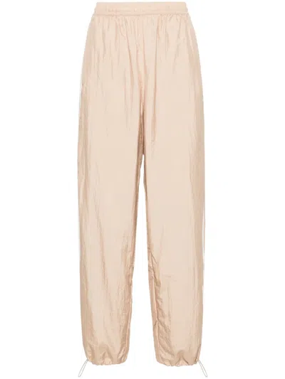 Adidas Originals 3-stripes Ballon Track Trousers In Neutrals