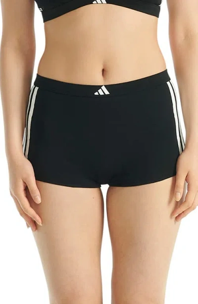 Adidas Originals 3-stripes Boyshorts In Black