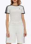Adidas Originals Originals 3 Stripes Cali T-shirt In White