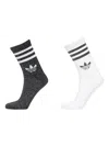 Adidas Originals 3-stripes Crew Socks (pack Of Two) In Multi