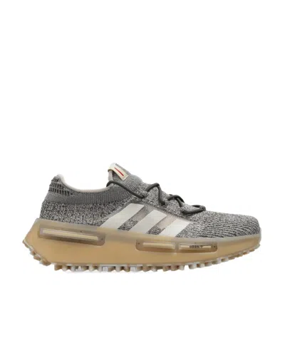 Adidas Originals 3-stripes Lace-up Sneakers In Gray