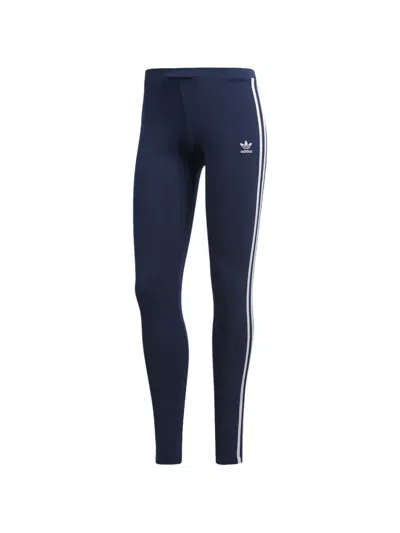 Adidas Originals 3 Stripes Leggings In Blue