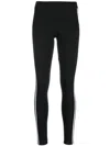Adidas Originals Trousers Stretch Waistband Side Stripes In Black