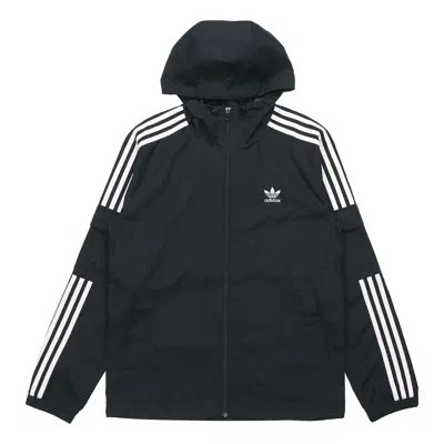 Adidas Originals 3-stripes Wb Fz Hoodie Jacket For Men Black