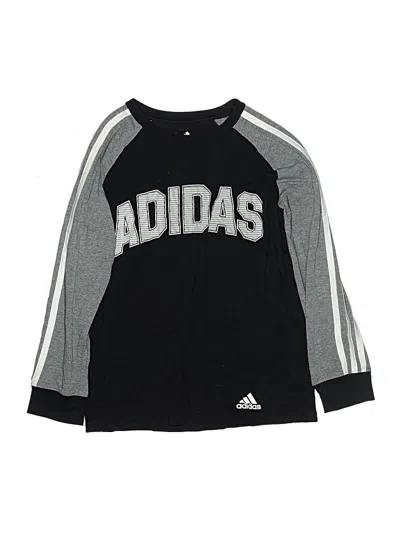Pre-owned Adidas Originals Kids' 3/4 Sleeve T-shirt In Black