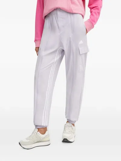 Adidas Originals 3-stripes Cargo Track Pants In Purple