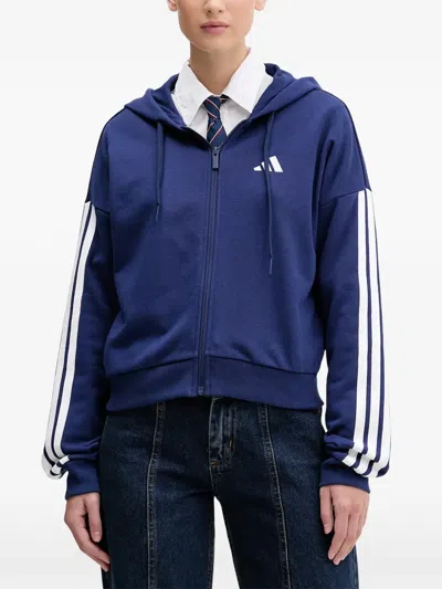 Adidas Originals 3-stripes Zip-up Hoodie In Multi