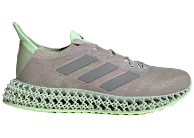 Pre-owned Adidas Originals 4dfwd 3 (women's) Sneakers In Putty Grey/matte Silver/green Spark
