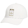 Adidas Originals 5 Paneled Limited Strapback In Off White/gold Metallic