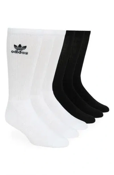 Adidas Originals 6-pack Original Trefoil Crew Socks In Multi