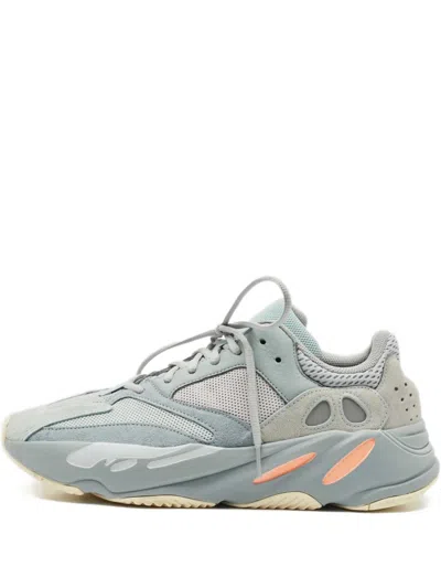 Pre-owned Adidas Originals 700 Leather Mesh Shoes In Gray