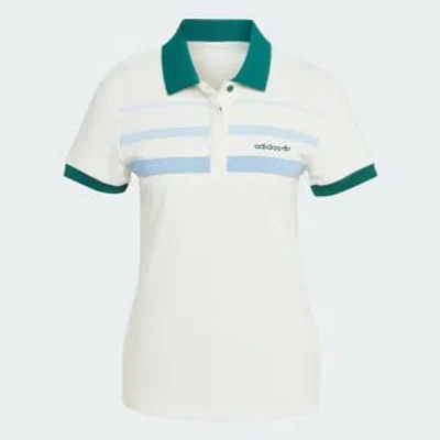Adidas Originals 80s Slim Polo Shirt In White