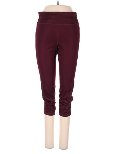 Pre-owned Adidas Originals Active Pants In Burgundy