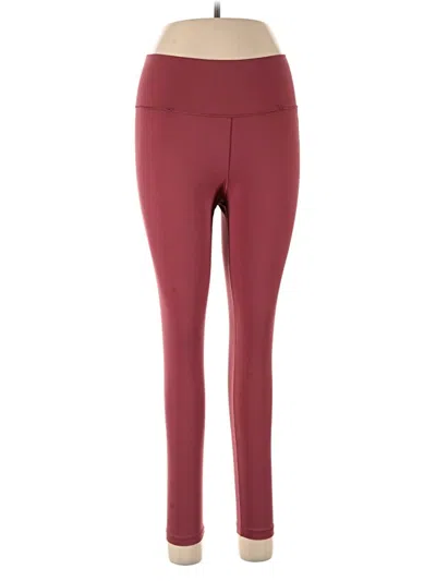 Pre-owned Adidas Originals Active Pants In Burgundy