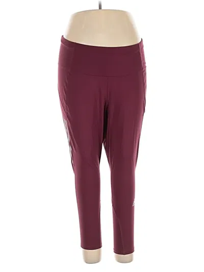 Pre-owned Adidas Originals Active Pants In Burgundy