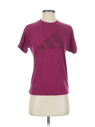 Pre-owned Adidas Originals Active T-shirt In Burgundy