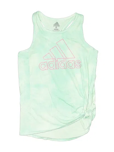 Pre-owned Adidas Originals Kids' Active Tank Top In Green