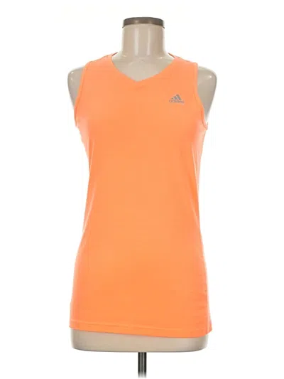 Pre-owned Adidas Originals Active Tank Top In Orange