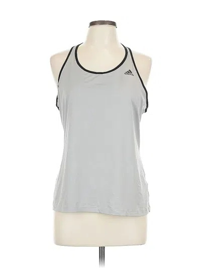 Pre-owned Adidas Originals Active Tank Top In Silver