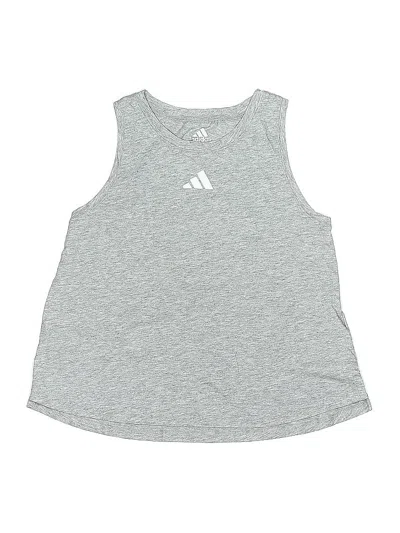 Pre-owned Adidas Originals Kids' Active Tank Top In Silver