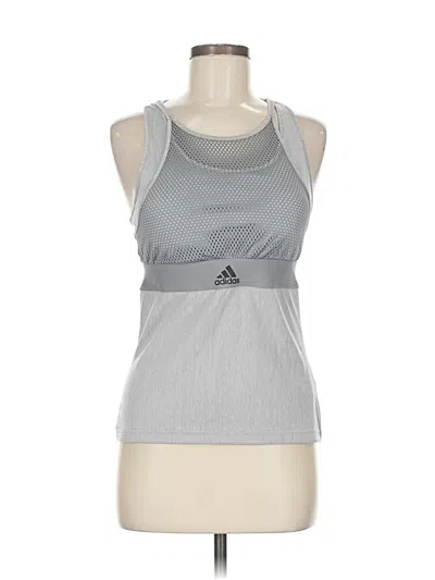 Pre-owned Adidas Originals Active Tank Top In Silver
