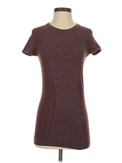 Pre-owned Adidas Originals Active T-shirt In Burgundy