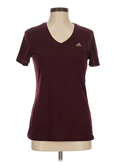 Pre-owned Adidas Originals Active T-shirt In Burgundy