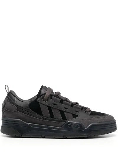 Adidas Originals Adi2000 Panelled Suede Sneakers In Core Black / Utility Black / Utility Black