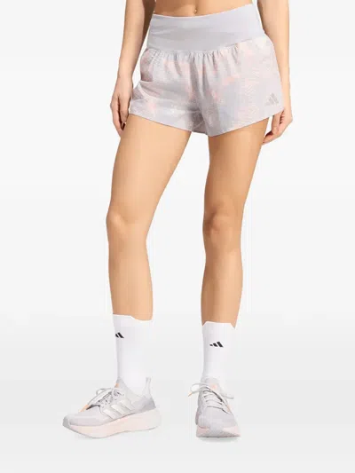 Adidas Originals Adi365 Animal-print Shorts In Gray