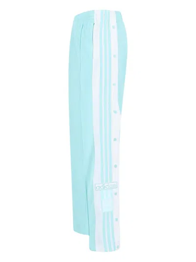Adidas Originals Adibreak Press Stud-fastening Stripe Trousers In Blue