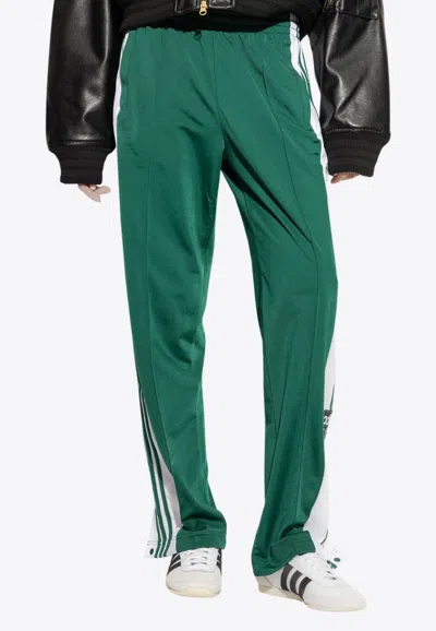 Adidas Originals Adibreak Snap-button Track Pants In Green