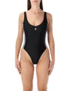 Adidas Originals Adicolor 3-stripes Swimsuit In Black
