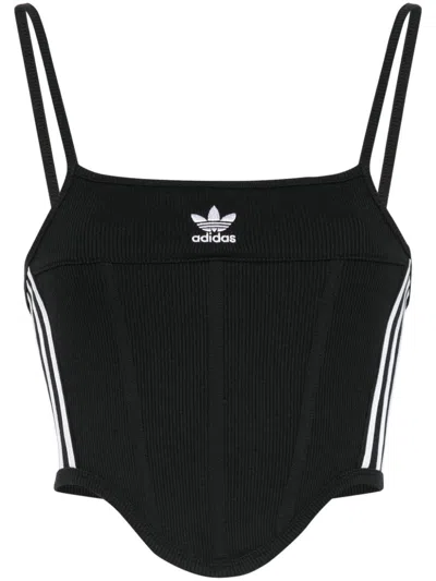 Adidas Originals Adicolor 3-stripes Corset In Black