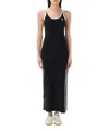 Adidas Originals Black Adicolor 3-stripes Tank Maxi Dress In Black