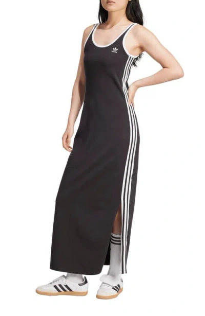 Adidas Originals Black Adicolor 3-stripes Tank Maxi Dress