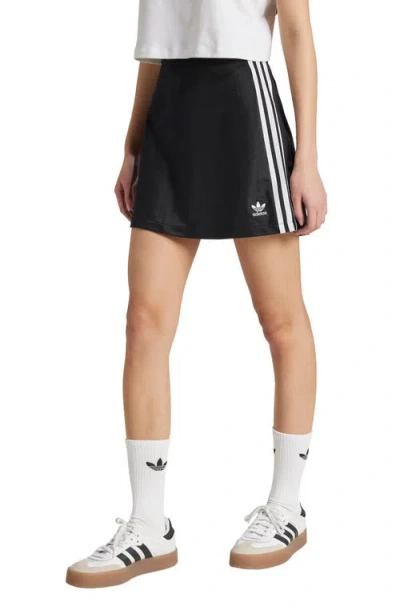Adidas Originals Adicolor 3-stripes Miniskirt In Black