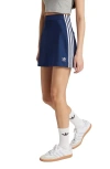 Adidas Originals Adicolor 3-stripes Miniskirt In Night Indigo