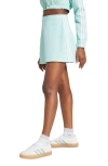 Shop Adidas Originals Adicolor 3-stripes Miniskirt In Semi Flash Aqua